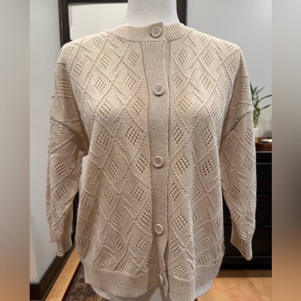 NWOT Button Cardigan Drop Sleeves
